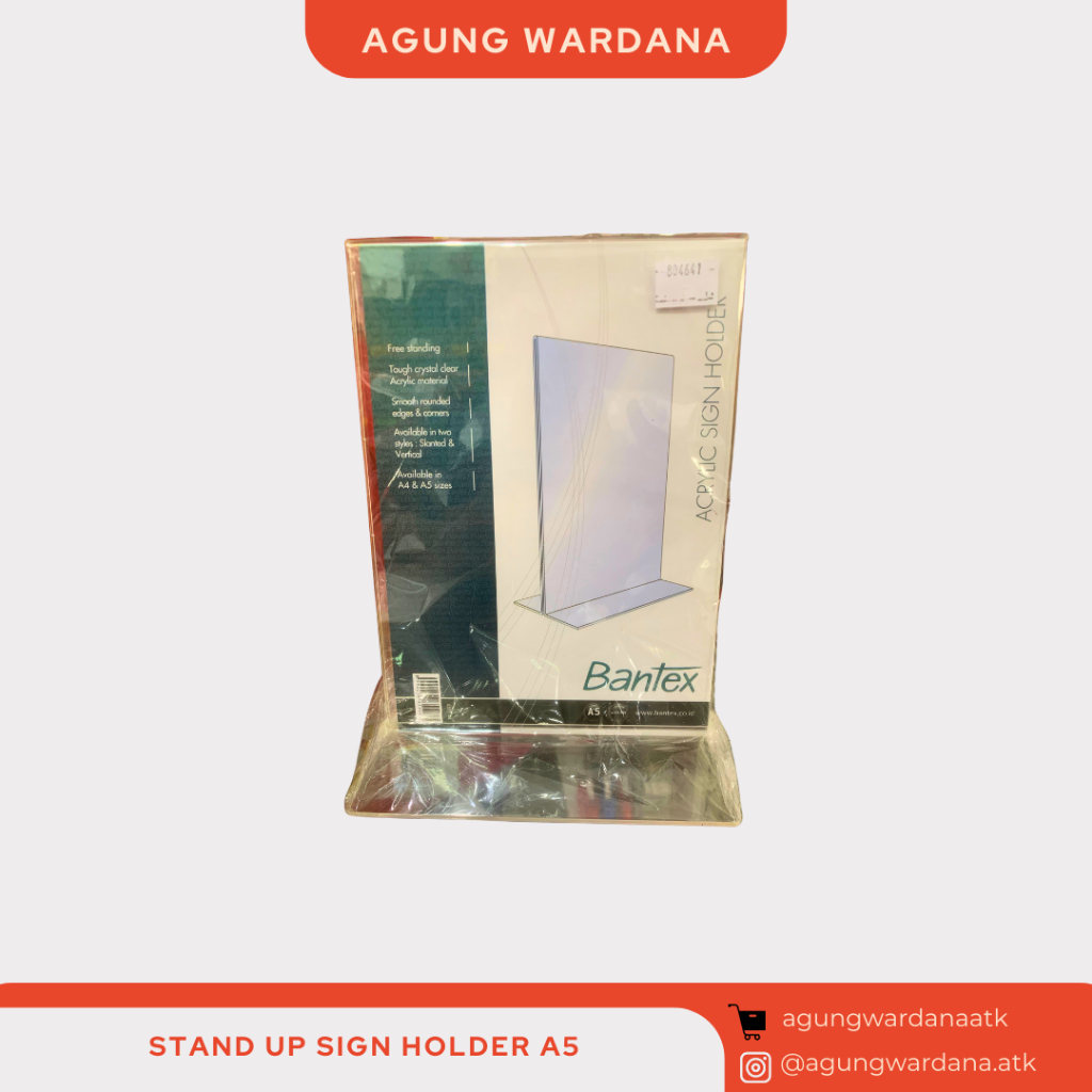 

BANTEX STAND UP SIGN HOLDER A5
