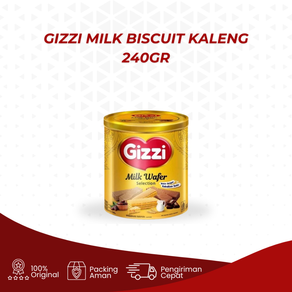 

Gizzi Milk Biscuit Kaleng 240Gr