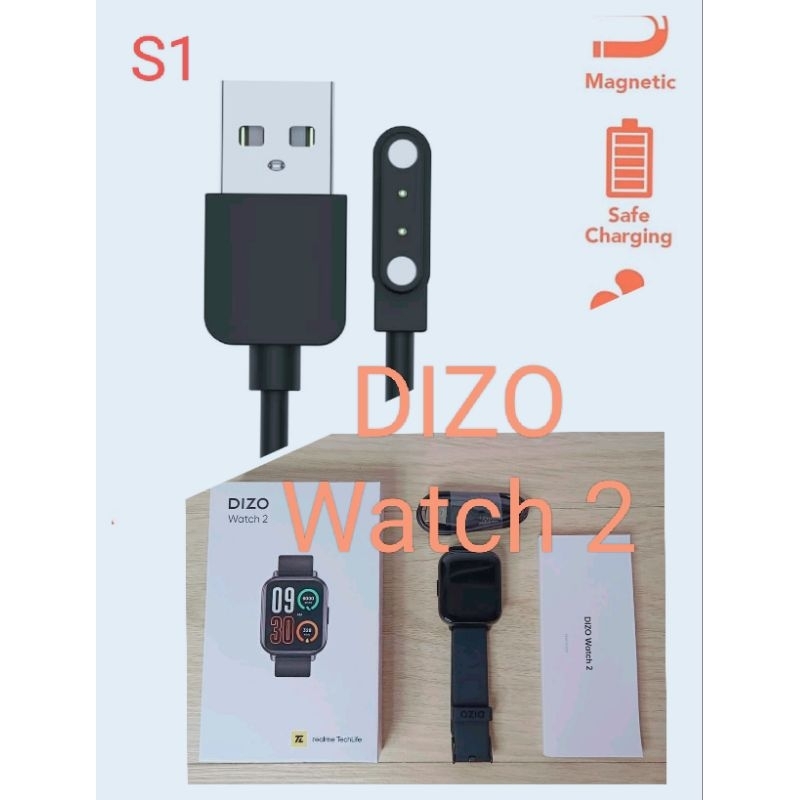 AIG Dizo Watch 2 Smart Watch Kabel Charger Smartwatch Dizo D Talk Watch 2 Realme TechLife Magnetic 2