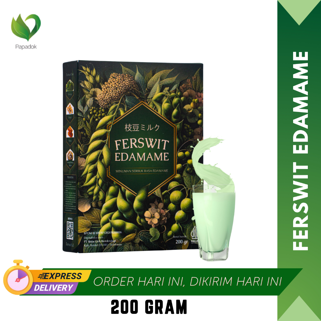 

Ferswit Edamame Minuman Serbuk Rasa 200 Gram Kolesterol, Asam Urat, Nyeri Sendi & Tulang Original