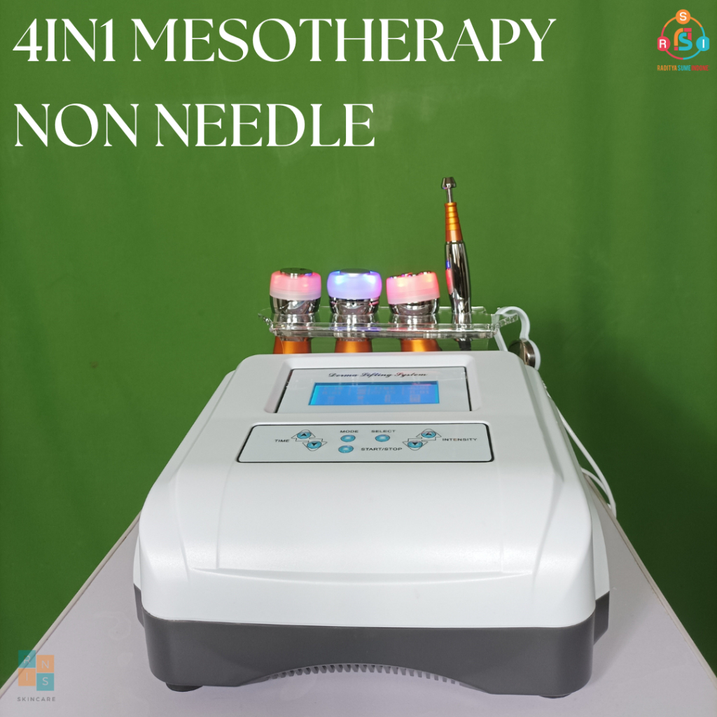 NEW 4IN1 Mesotherapy Non Needle Messo Meso teraphy electroporation Ultrasonic Cooling