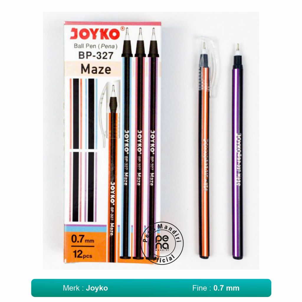 

Pulpen Maze BP-327 (12pcs) Bolpoin Joyko 327