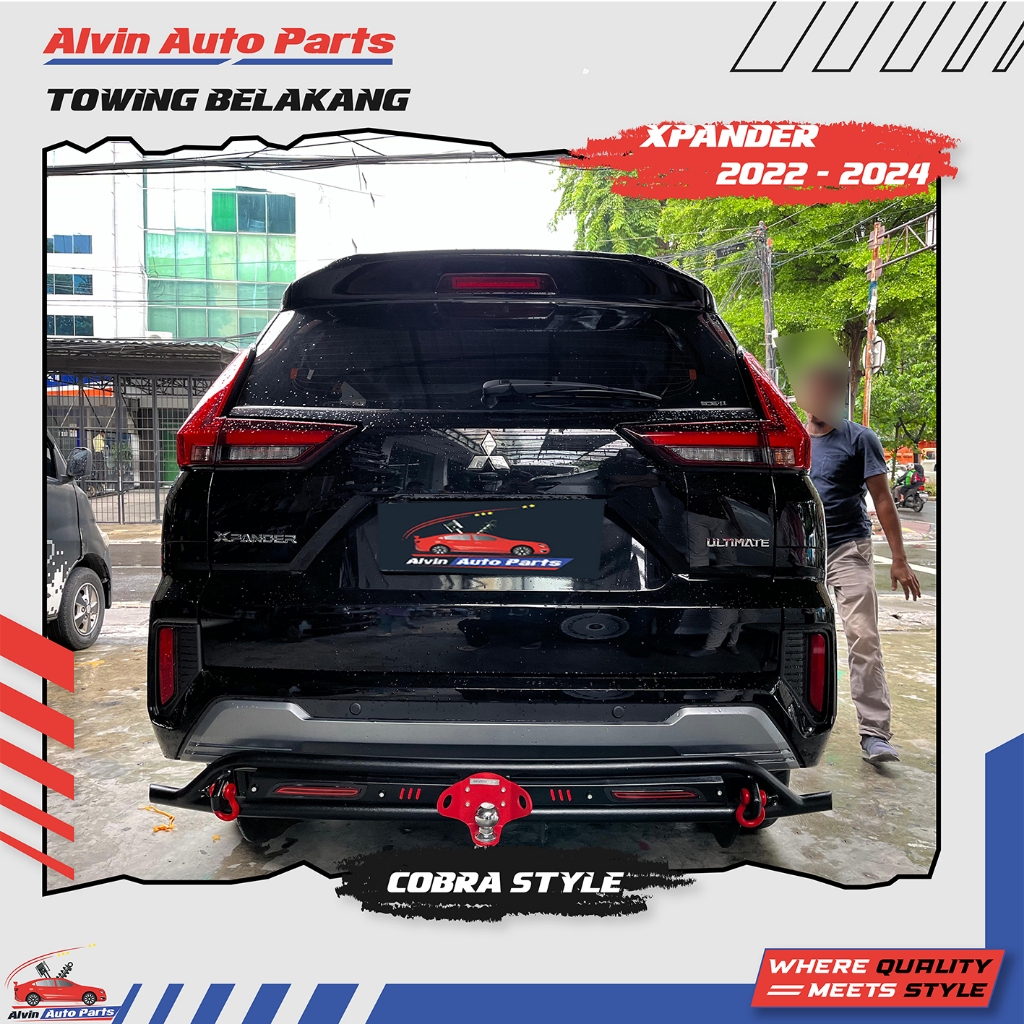 TOWING BELAKANG XPANDER 2022 - 2025 COBRA / PENGAMAN BUMPER BELAKANG XPANDER 2024 COBRA STYLE
