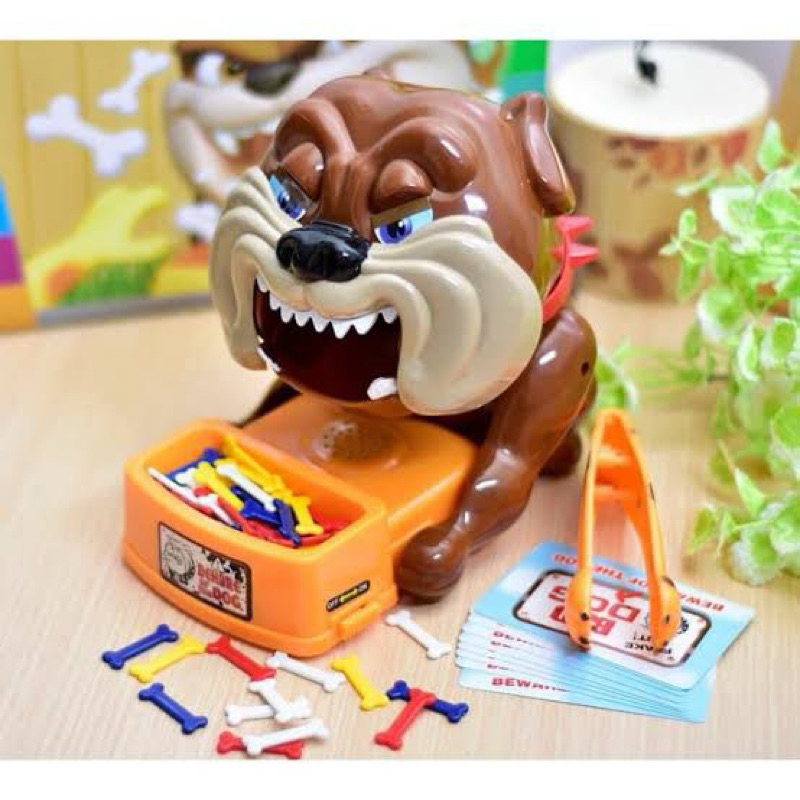 (BISA COD) BEWARE OF THE DOG SIZE XL - BAD DOG ANJING GALAK / mainan anak bad dog beware dog 48 tula