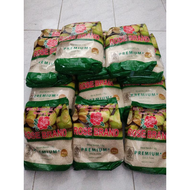 

(1 PCS) GULA PASIR ROSE BRAND PREMIUM KEMASAN 1 KG GULA KRISTAL PUTIH GULA TEBU Manis Sugar Food