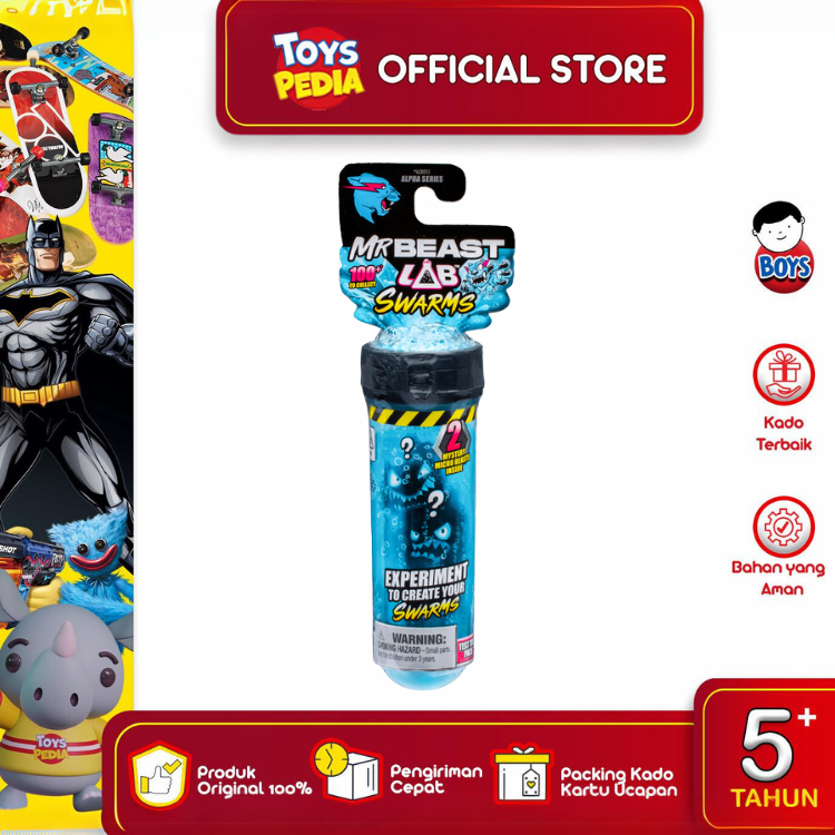 Mainan Mr Beast Lab Swarms Test Tube 2 Pack