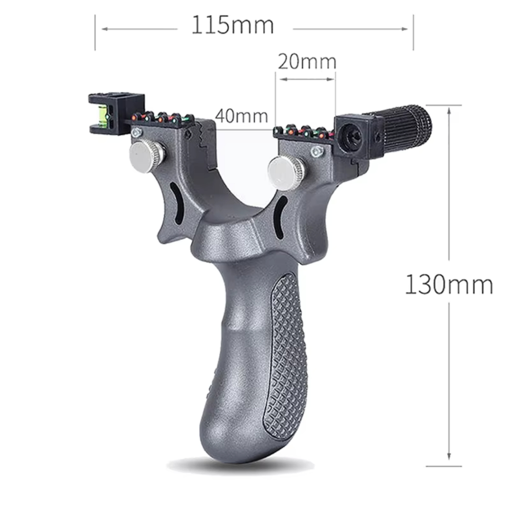 Big Power Ketapel Tactical Slingshot Laser Sight Rubber Band Bonus 100 Steel Ball
