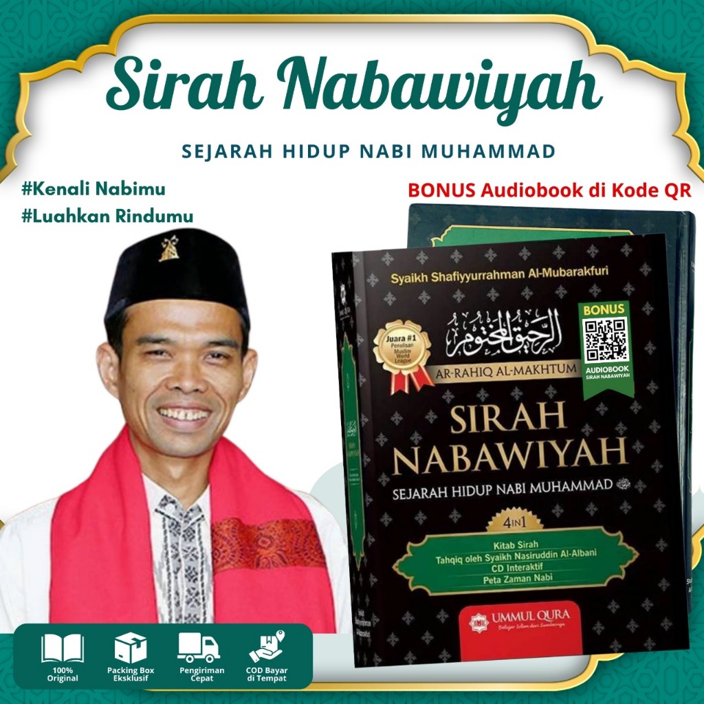 [TERBARU] Sirah Nabawiyah Penulis Syaikh Shafiyyurahman Al-Mubarakfuri. Penerbit Ummul Qura