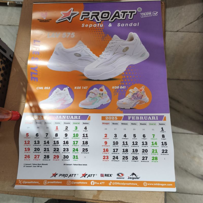 

Kalender 2025 Terbaru Gambar Sepatu PRO ATT