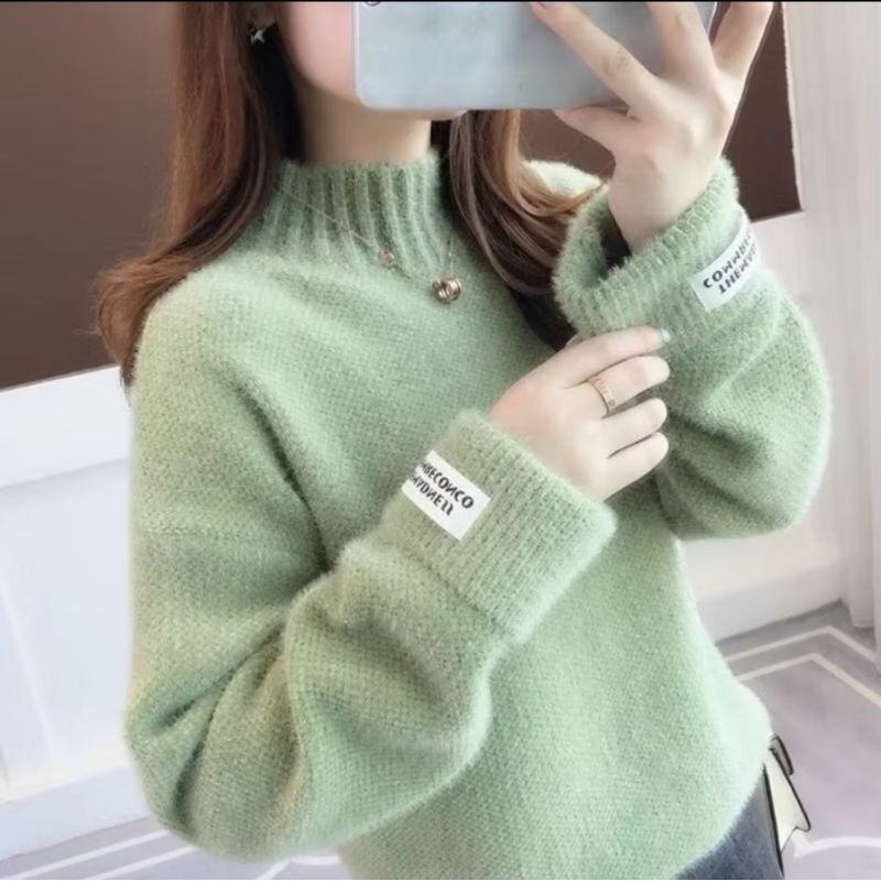 Pre' loved Madeline Highneck Fury Knit Sweater