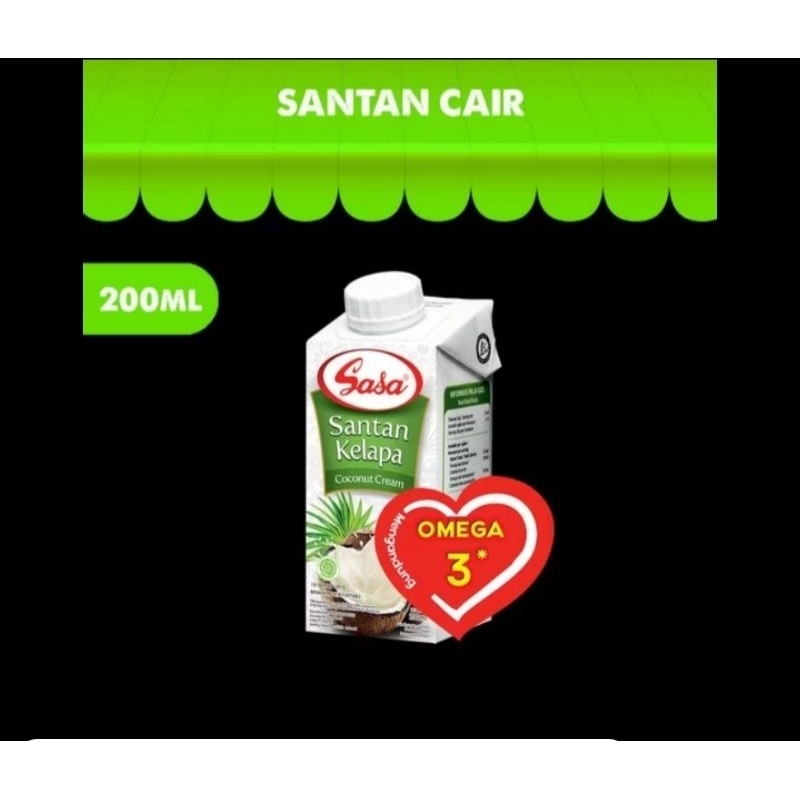 

PROMO MURAH Santan Kelapa Siap Pakai 200ml | Sasa Santan Cair