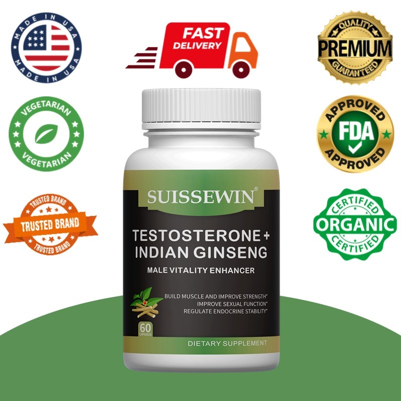 Testosterone + Ashwagandha - Formula Alami untuk Dukungan Hormon dan Energi Pria