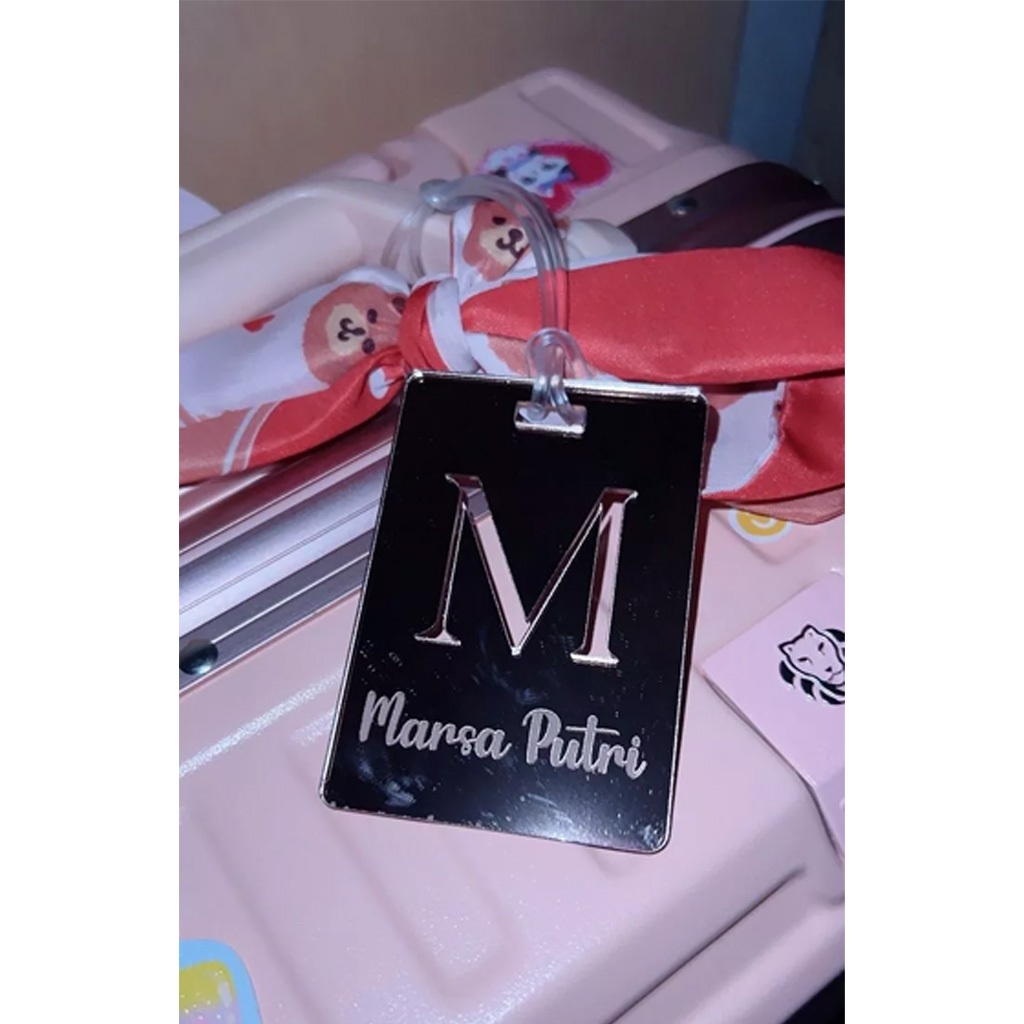 CUSTOM LUGGAGE TAG / BAG TAG | LUGGAGE TAG ACRYLIC / Akrilik | Tali Koper | Identitas Tas Koper