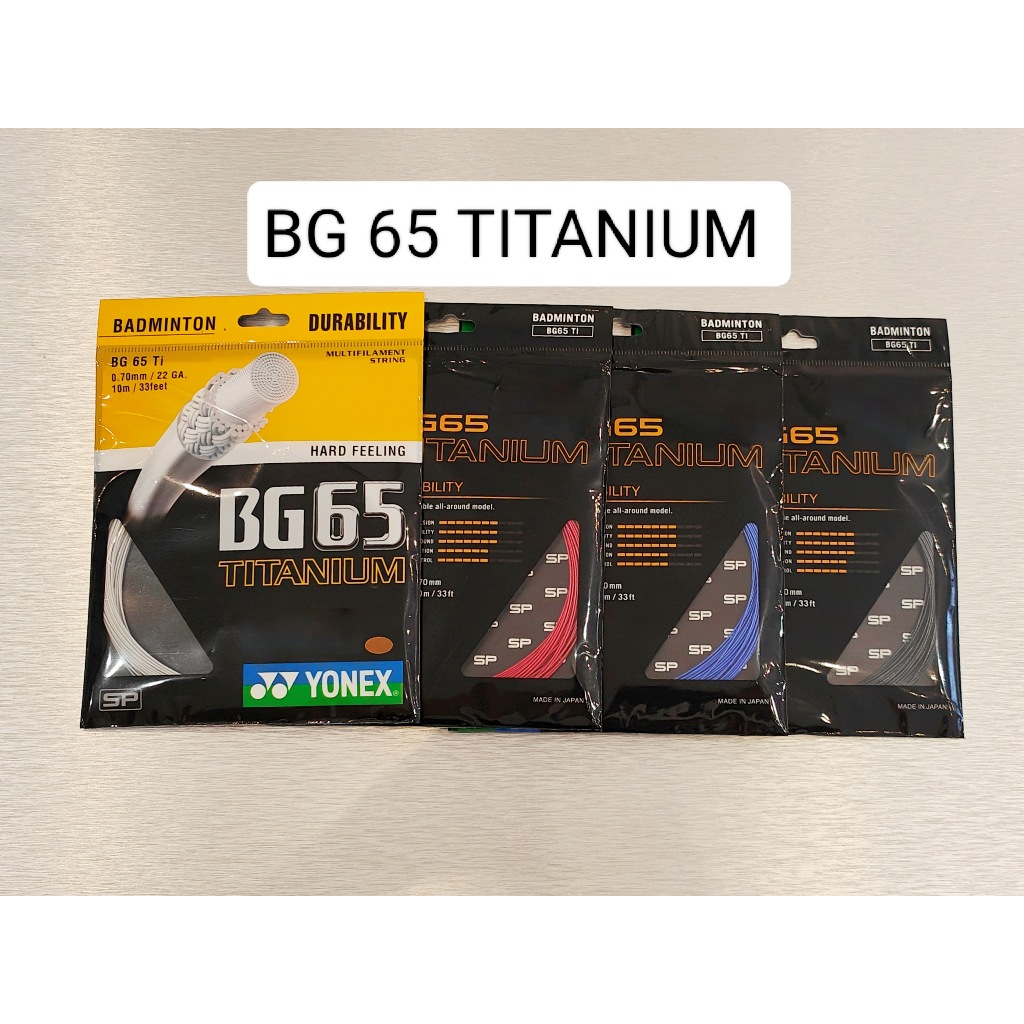 SENAR BADMINTON YONEX BG 65 TITANIUM/ BG 65 TI / SENAR BADMINTON BULUTANGKIS
