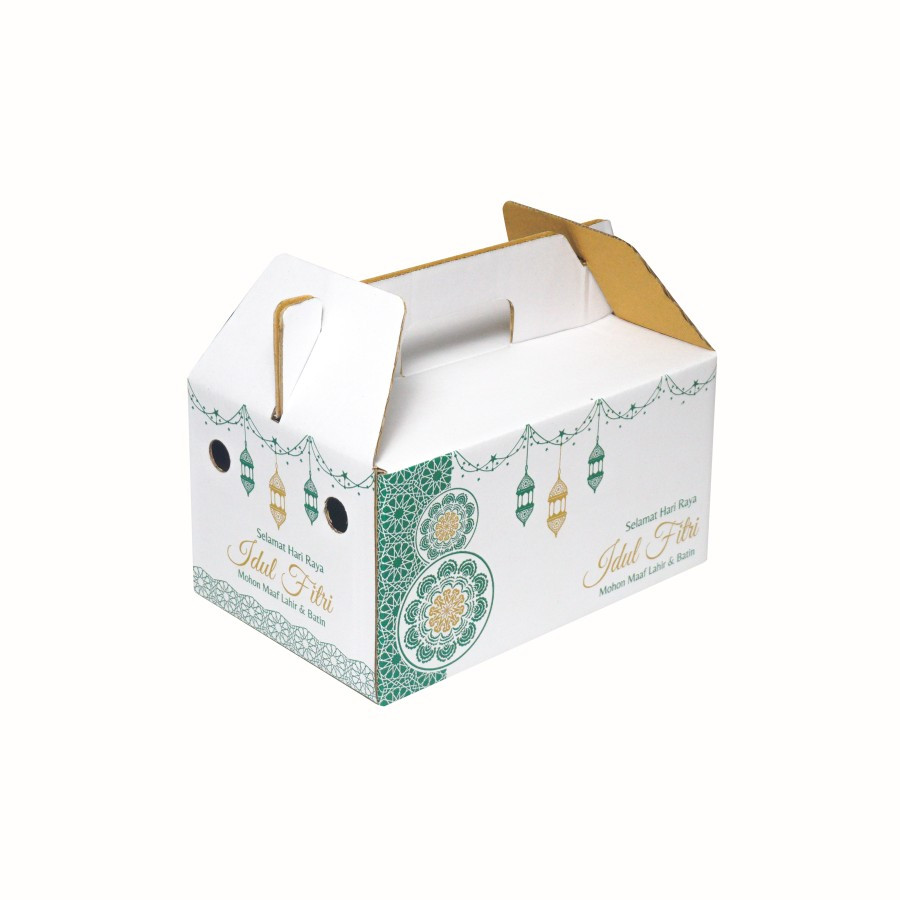

( 5 Pcs )Dus Hampers Tenteng Murah Edisi Lebaran Hari Raya Idul Fitri Warna Biru Tua Ukuran 27x18x15 Cm