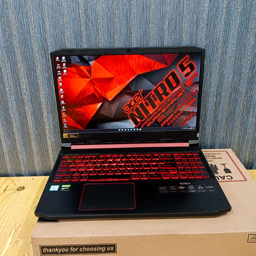 Laptop ACER NITRO 5 - AN515-54, Intel Core i7-9750H, Gen 9Th, #DualVga: - UHd Graphics, - Nvidia GeF