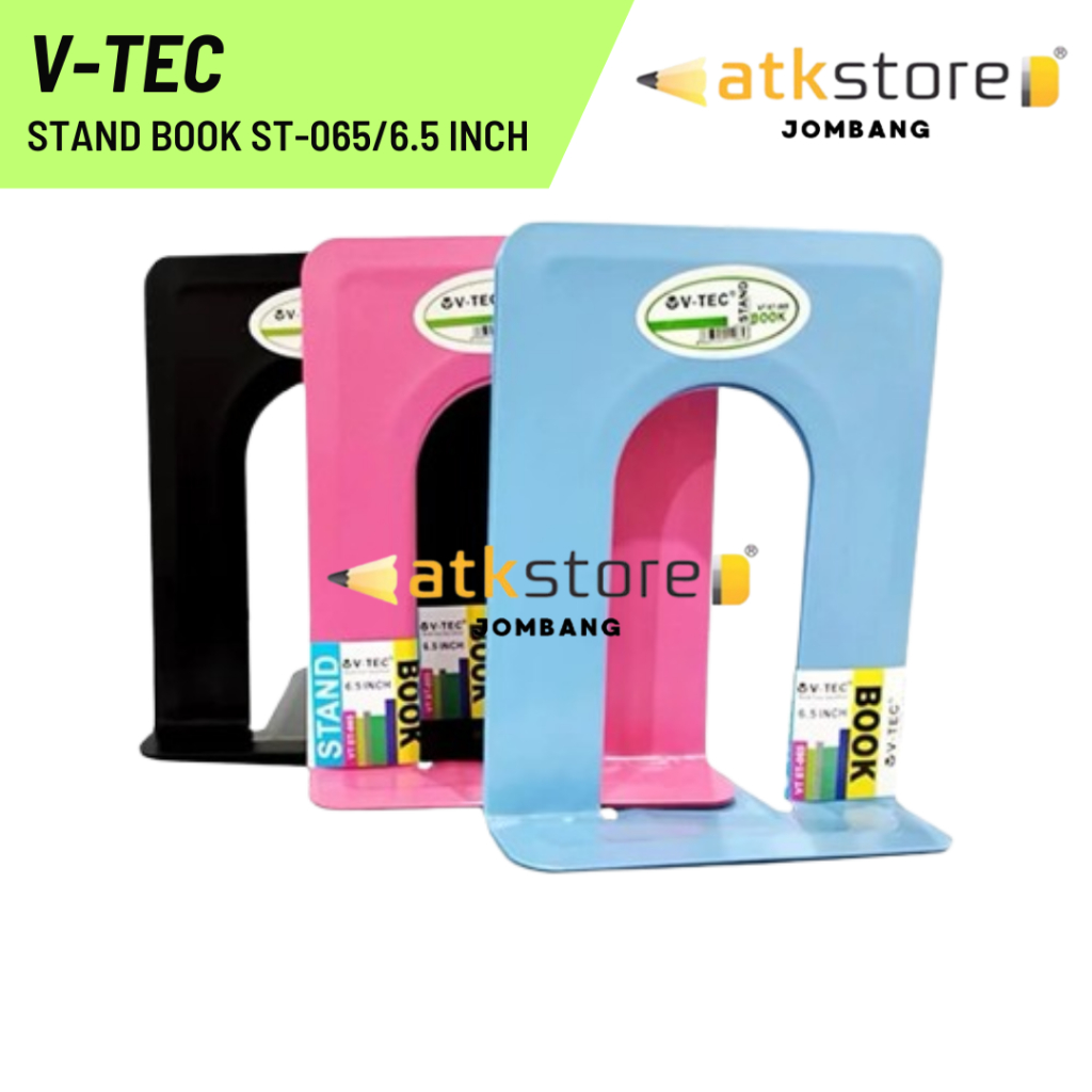 

V-TEC Stand Book ST-065/6.5 INCH / Penyangga Sandaran Buku Berdiri Depan Belakang Vtec