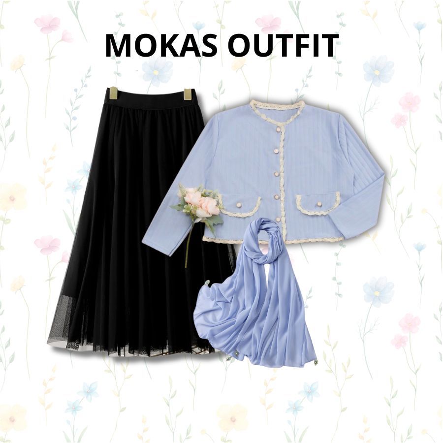PAKET MURAH - One Set Wanita 1 set 3in1 OOTD Outfit Remaja Kekinian