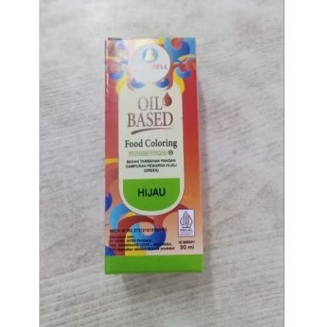 

red bell pewarna hijau oil base 30 ml
