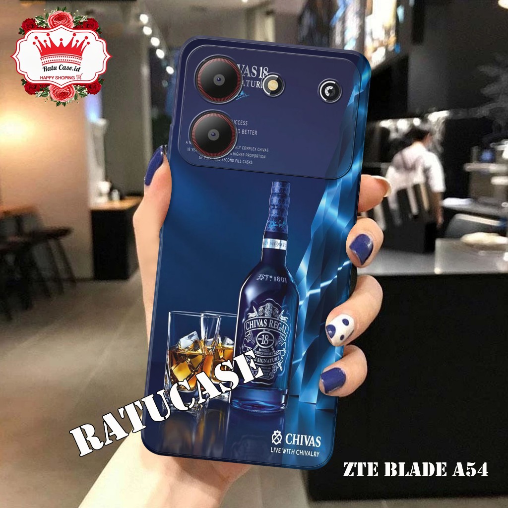Softcase ZTE Blade A54 - Case pro camera - MOTIF KEREN - bahan karet lentur - casing ZTE Blade A54 -
