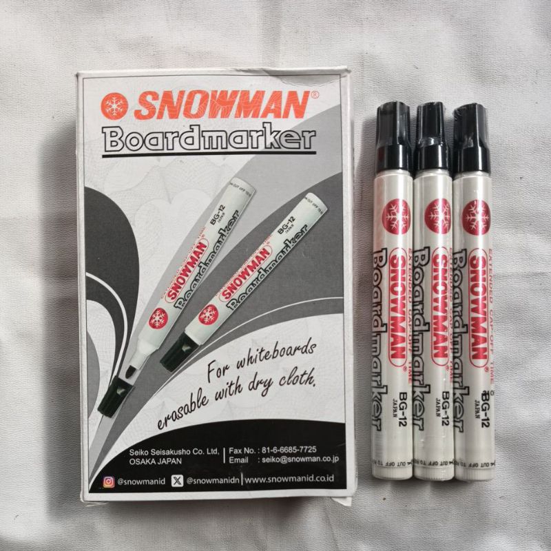 

Harga Satuan Spidol Snowman Board(bisa di hapus) Spidol Snowman BG-12