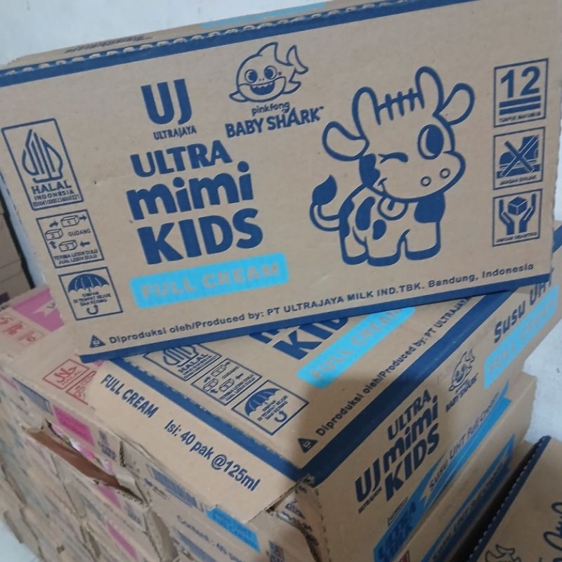 

RB DEPO Susu ULTRA MIMI KIDS 125ml FULL CREAM 1 Dus isi 40