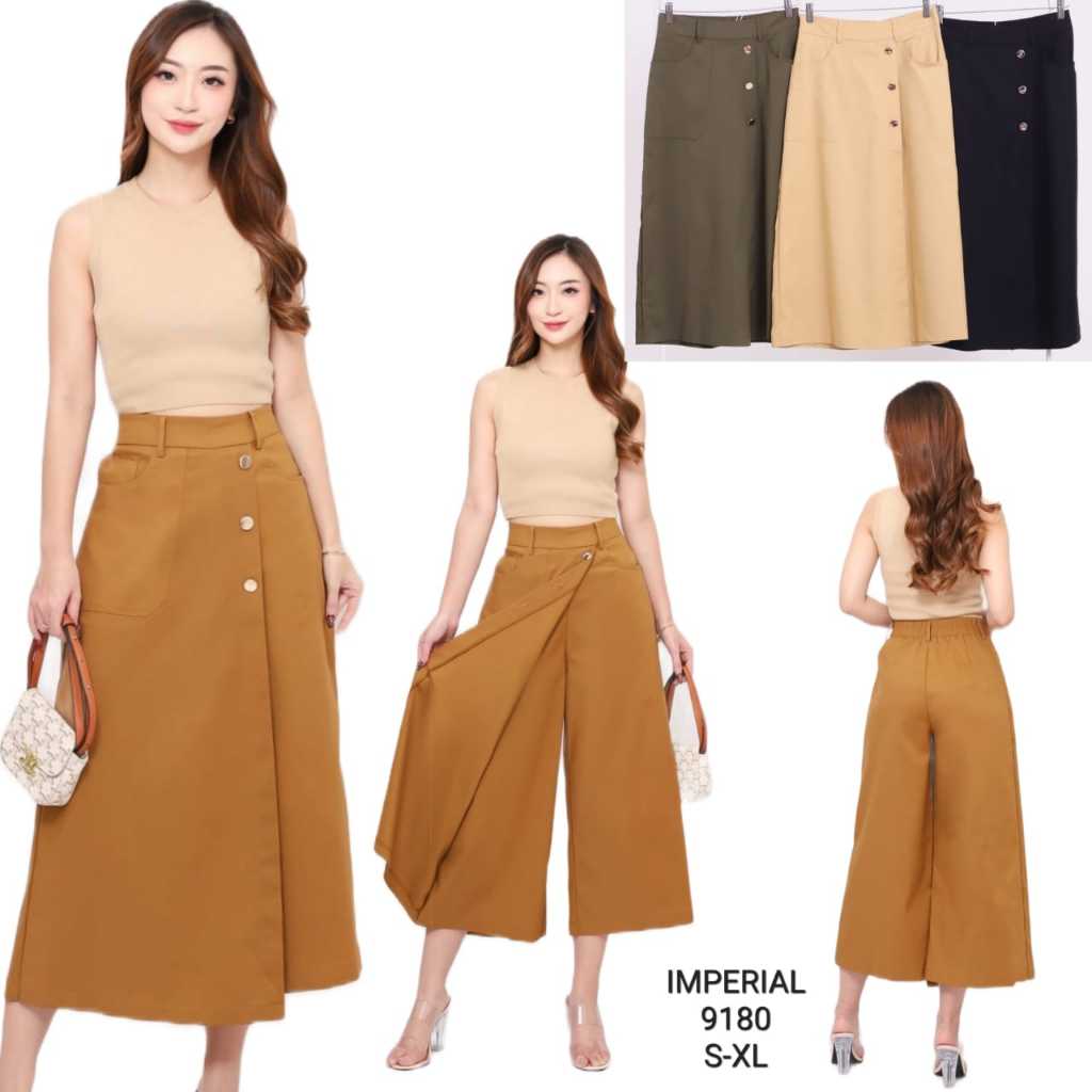 IMPERIAL Celana Kulot Katun 7/8 Stretch Wanita 9180