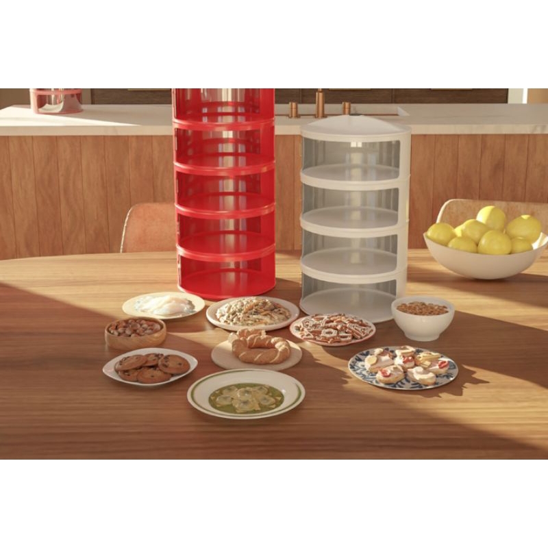 P ( P2 ) TUDUNG SAJI 4 SUSUN TINGKAT MOTIF