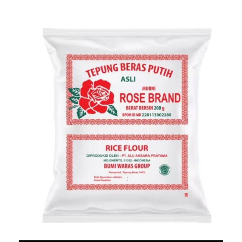 

TEPUNG BERAS ROSE BRAND 500gram TEPUNG BERAS PUTI (1dus isi 20 bungkus)