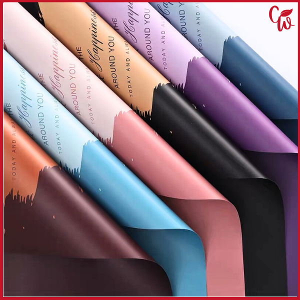 

Kertas Buket Bunga Cellophane Dua Warna Flower Wrapping Paper BiColor 2 Warna Ecer KB6018