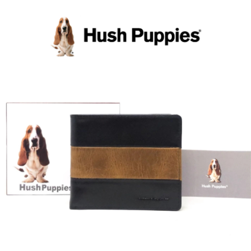 Hush Puppies Indie Men's Global Leather Wallet dompet kulit pria casual keren hss