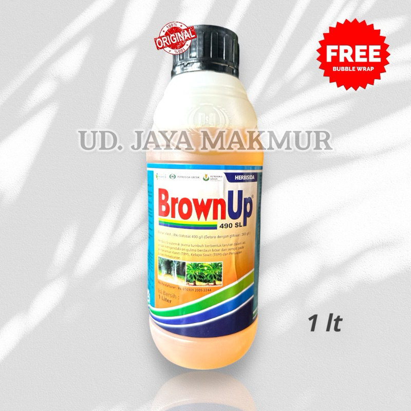 BROWN UP 1 LITER OBAT RUMPUT MATI SEAKARNYA/HERBISIDA BROWN UP/OBAT PEMBASMI RUMPUT MATI SEAKARNYA/P