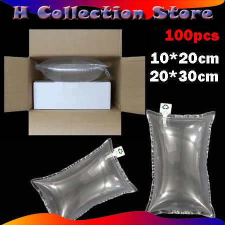 

100PCS Inflatable Buffer Bag Air Cushion Pillow Bubble Wrap Maker Express Package 10*20cm/20*30cm