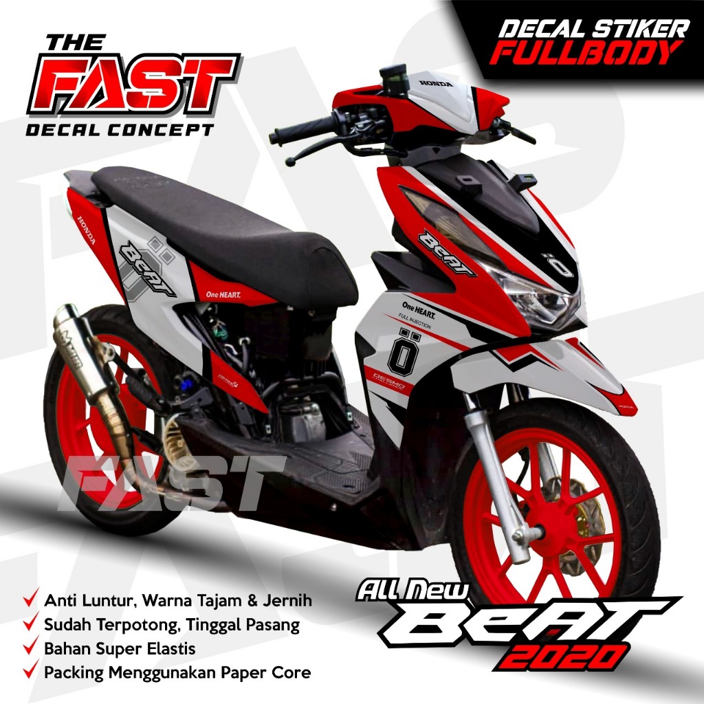TERBARU decal beat deluxe 2020-2022 stiker beat deluxe 2020-2022 fullbody stiker fullblok honda beat