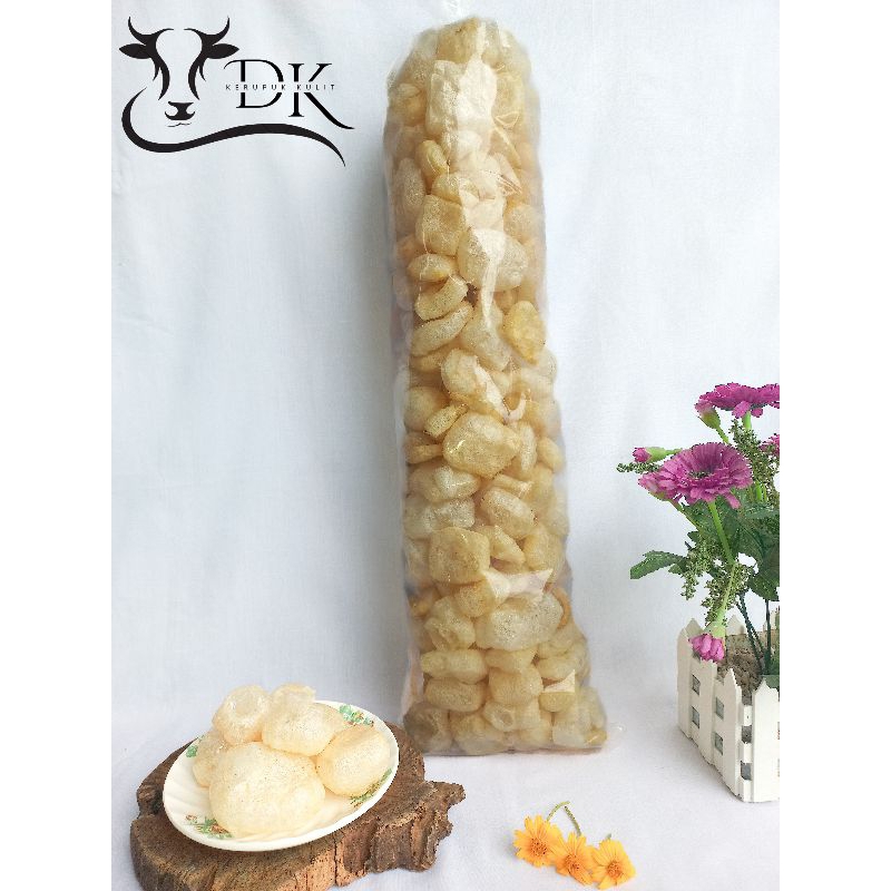 

Kerupuk Kulit Sapi DK krupuk kulit dorokdok/rambak/jangek, gurih, renyah, enak, murah, halal 1 bal ukuran 200 gram