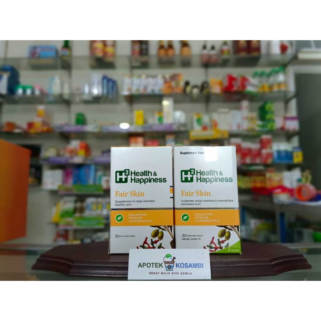 H2 HEALTHY&HAPPINESS FAIR SKIN BOTOL 30 KASPUL