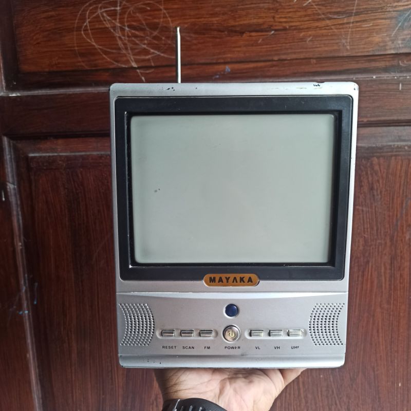 TV MINI JADUL RETRO MAYAKA HITAM PUTIH (DISPLAY ONLY/BAHAN SERVIS)