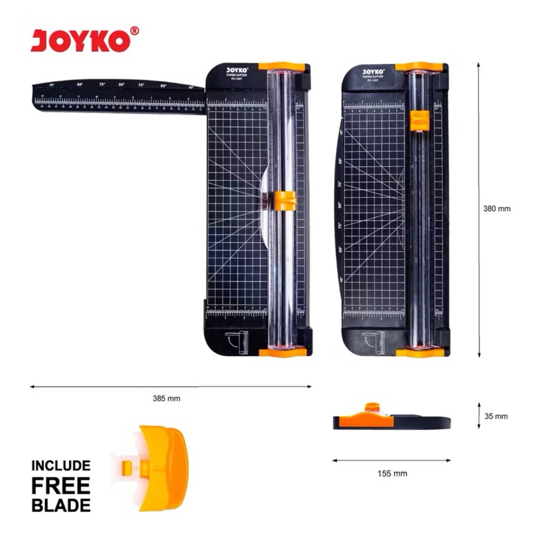 

JOYKO PC1637 Pemotong Kertas Dorong Tarik / Slide Paper Cutter A4 PC 1637 16X37 CM