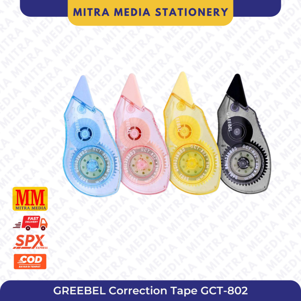 

Correction Tape/Tip X Kertas Greebel GCT 802