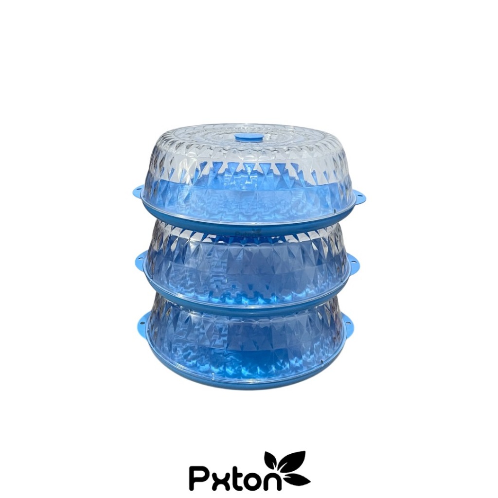 New PXTON - Multilayer Rak Plastik Penyimpanan Tempat Makanan / Food storage 4 susun / tudung saji /