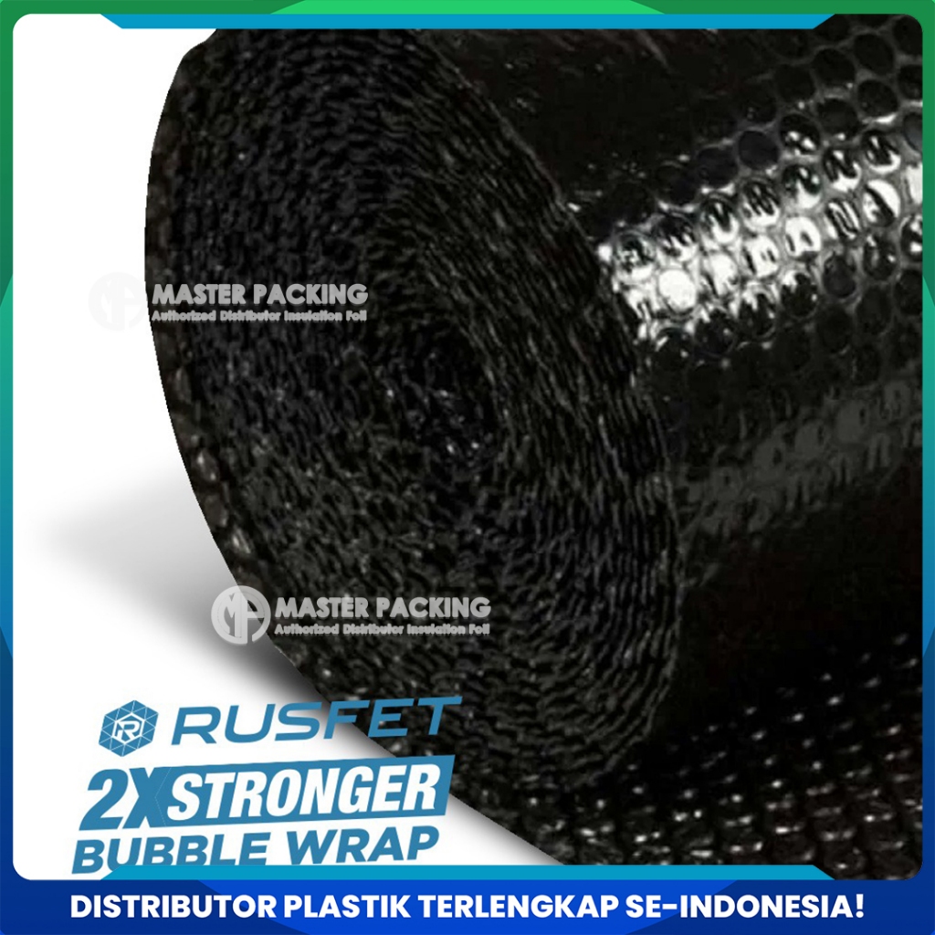 

tAe Plastik Gelembung Bubble Wrap Rusfet Hitam Roll Super Premium 50 meter / Plastik Bubble Packing