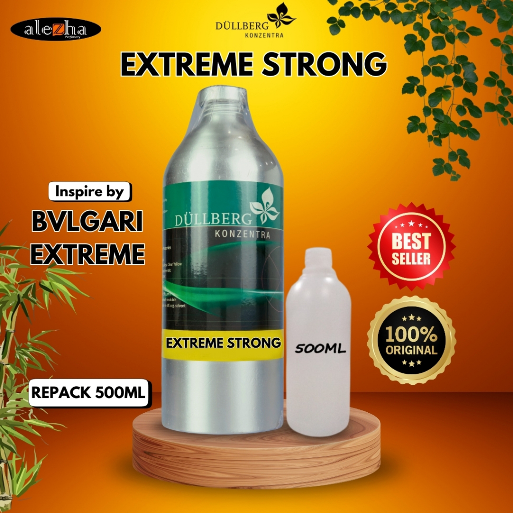 BIBIT PARFUM MURNI EXTREME STRONG / BVLGARI EXTREME (DULLBERG KONZENTRA 500ml repack