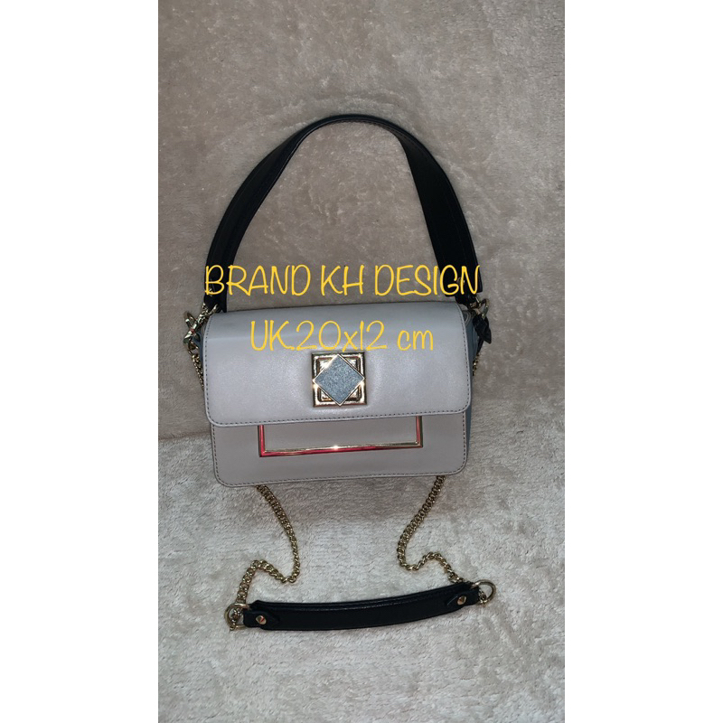 Brand KH Design Preloved Tas Sling and Shoulder Kulit Wanita