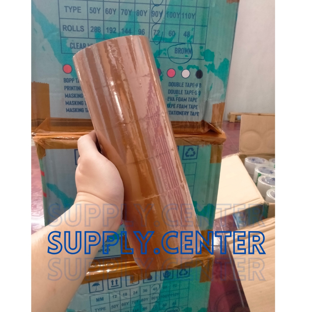 

Lakban BENING COKLAT MURAH 1 Slop isi 6 pcs 45mm 90 y