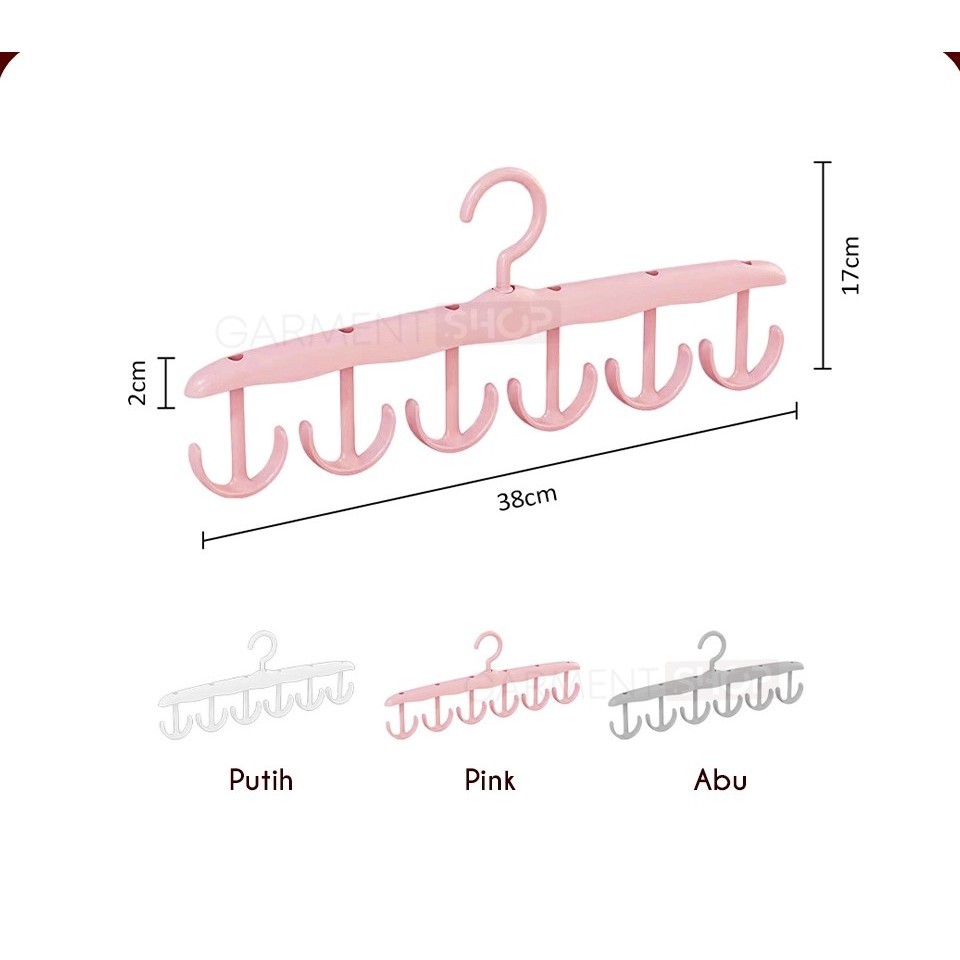 Hanger Cabang Pakaian Baju Celana Topi Inner Wear Organizer Lemari Jemuran Walking Closet Laundry Ro