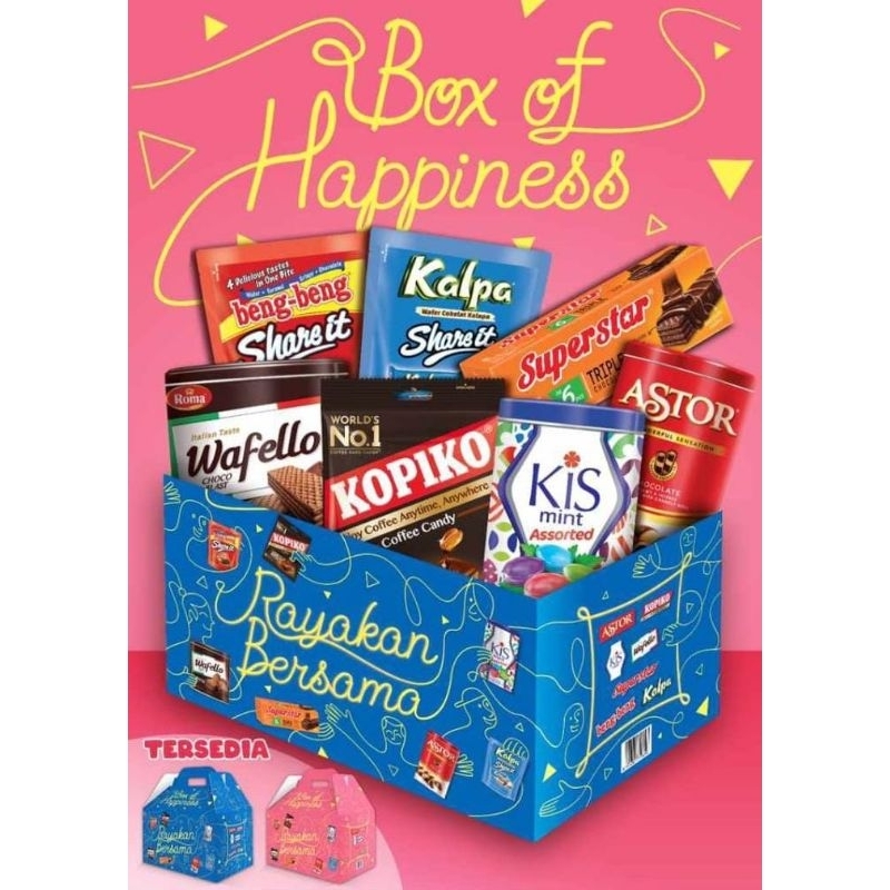 

Hantaran Kue Lebaran | Box Off Happiness | Paket Makanan Hantaran Lebaran Mayora |