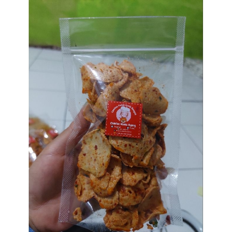 

Keripik Basreng Koin Pedas Daun jeruk 85gram Food Goreng Snacks