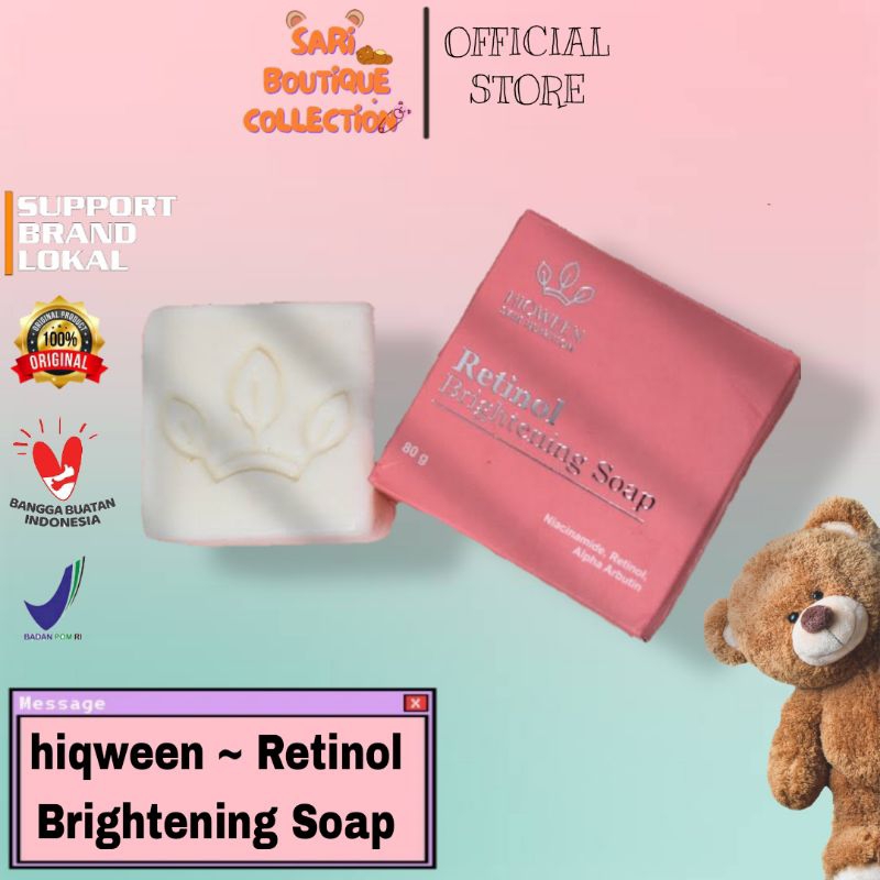 [Partner Resmi] Hiqween Retinol Brightening soap/sabun retinol hiqween brightening soap/sabun retino