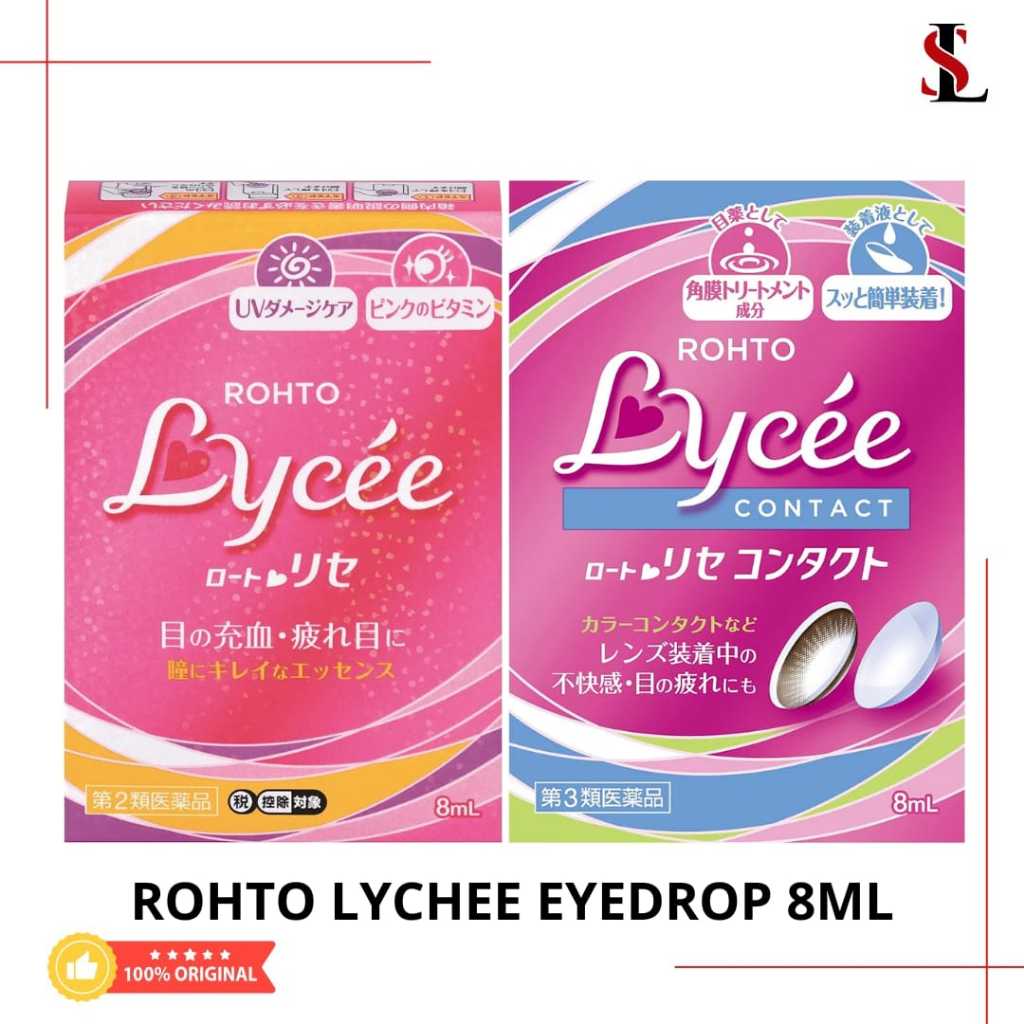 Rohto Lycee Contact & Non Contact lense Eyedrops 8 ml