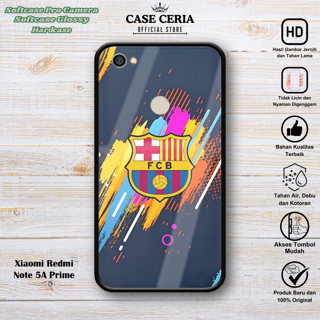 Case Xiaomi Redmi Note 5A Prime - Casing Redmi Note 5A Prime ( Barca ) – Softcase Pro Camera Redmi
